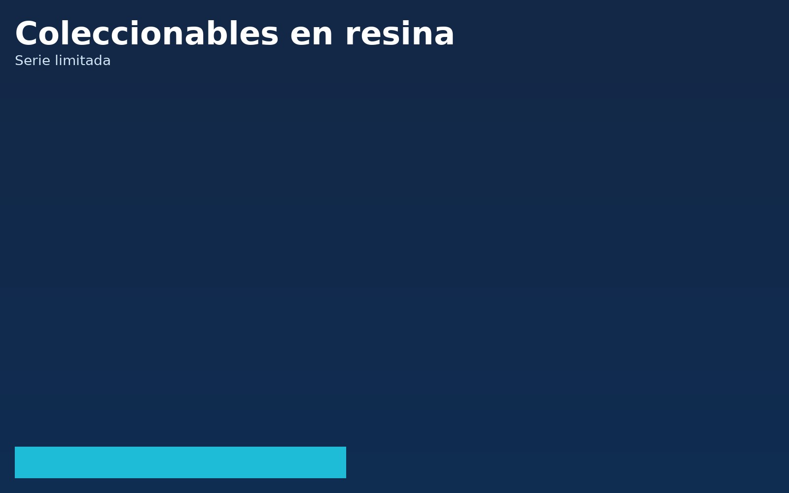 Coleccionables en vitrina