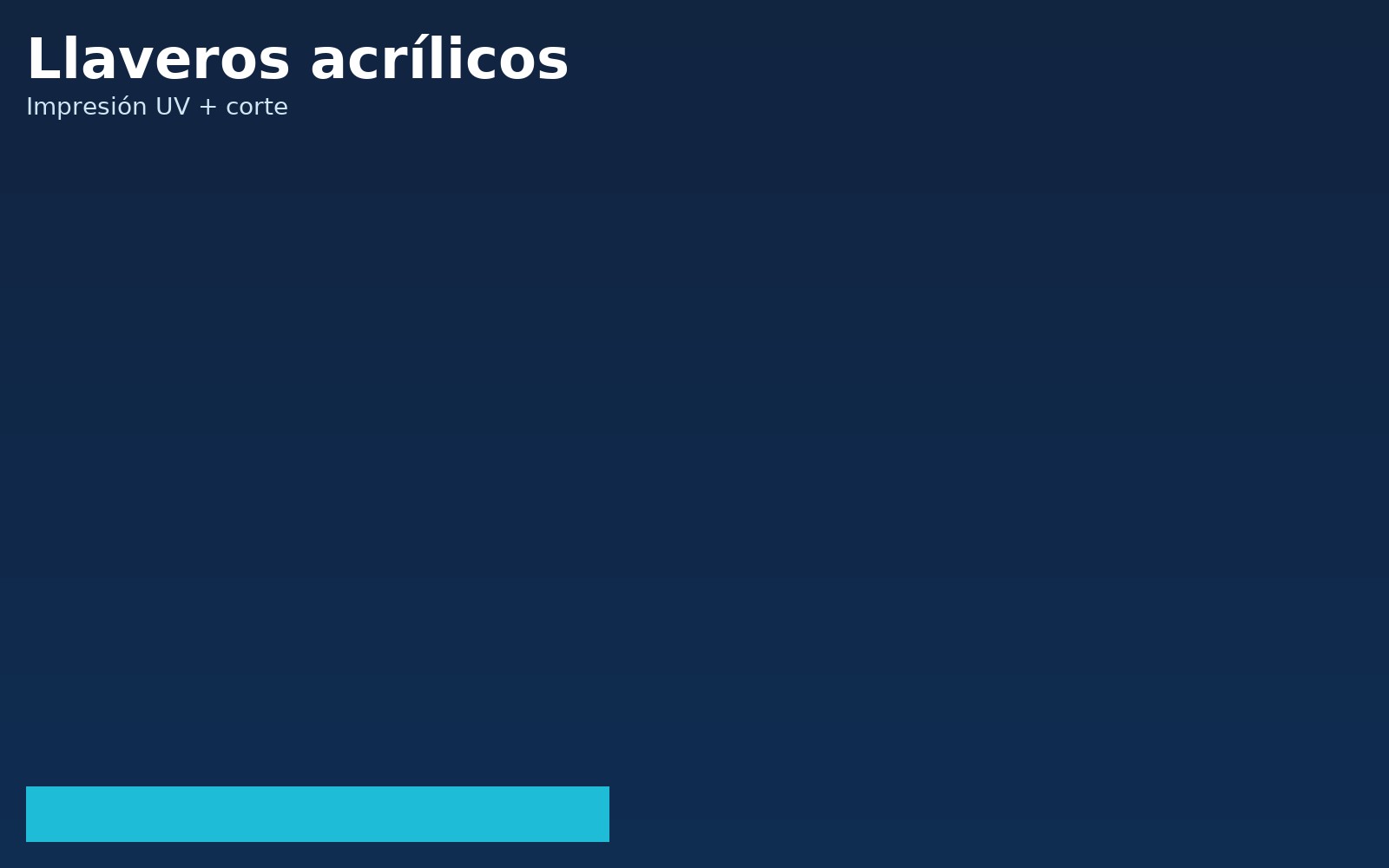 Llaveros acrílicos impresos