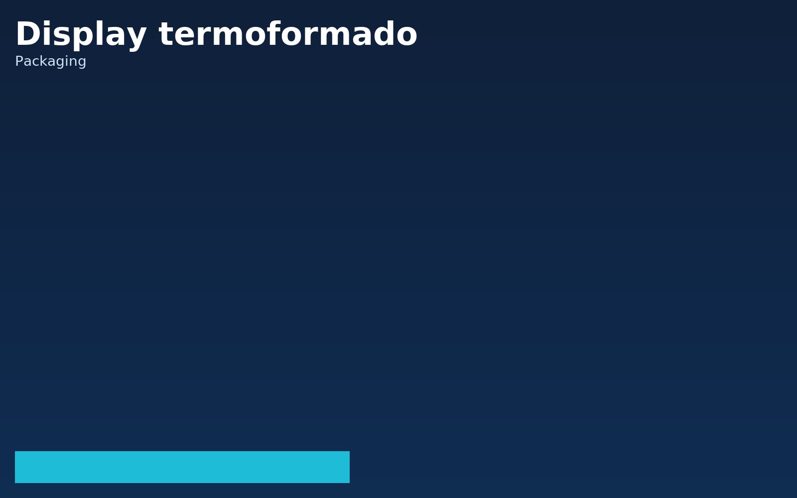 Display termoformado