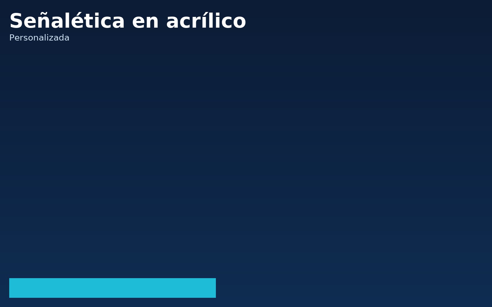 Señalética personalizada