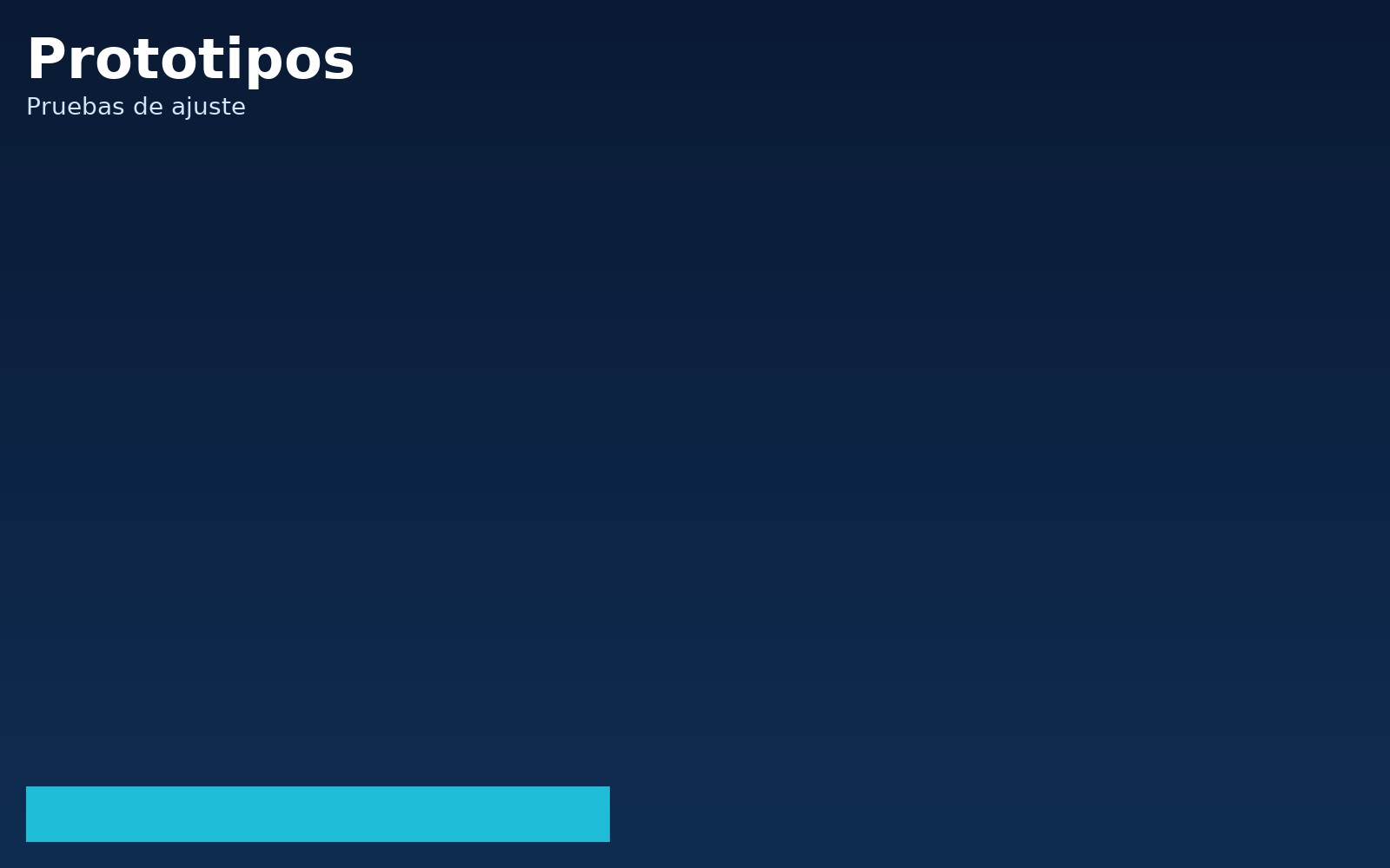 Prototipos de piezas