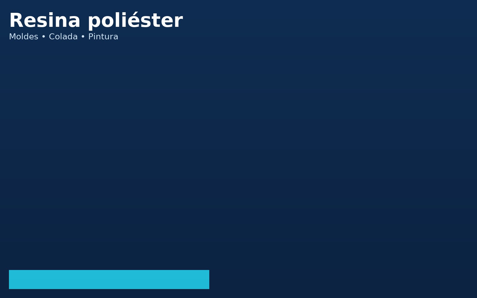 Piezas en resina poliéster