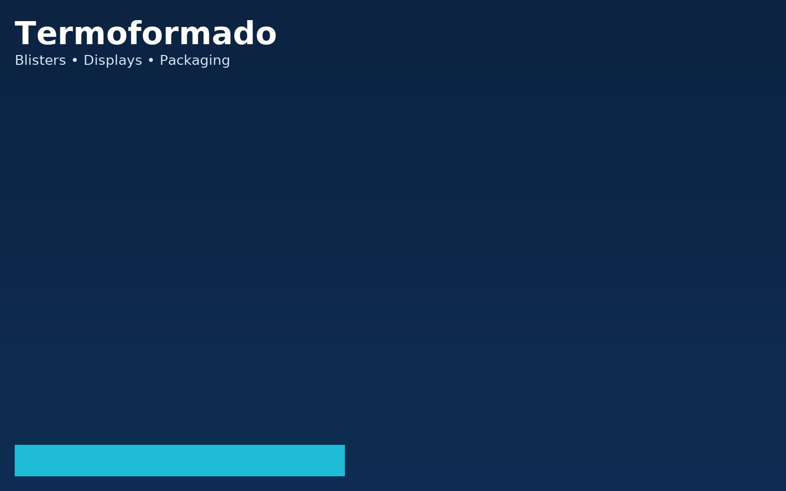Piezas termoformadas
